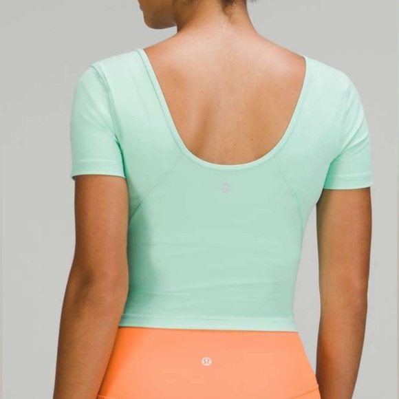 Lululemon Align T-Shirt Wild Mint Green Size 8 - Picture 1 of 7